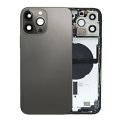 Back Housing Frame (GRAPHITE) (US Version) (OEM Pull A Grade) with Small Components Pre-Installed for iPhone 13 Pro Max