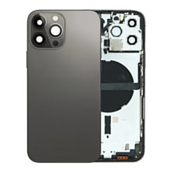 Housing Frame (BLACK) (International) (OEM Pull A Grade) Small Parts Pre-Installed for iPhone 13 Pro Max