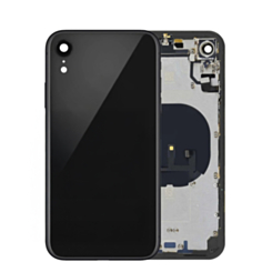Back Housing Frame with Small Components Pre-Installed for iPhone XR (BLACK) (OEM Pull A Grade)