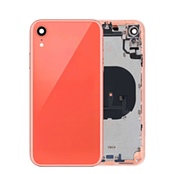 Back Housing Frame with Small Components Pre-Installed for iPhone XR (CORAL) (OEM Pull A Grade)