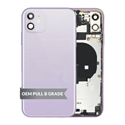 Back Housing Frame with Small Components Pre-Installed for iPhone 11 (PURPLE) (OEM Pull B Grade)