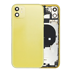 Back Housing Frame with Small Components Pre-Installed for iPhone 11 (YELLOW) (OEM Pull B Grade)