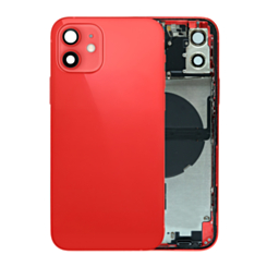 Back Housing Frame with Small Components Pre-Installed for iPhone 12 (RED) (OEM Pull B Grade)