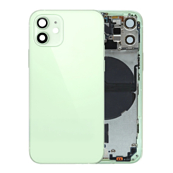 Back Housing Frame (GREEN) (OEM Pull B Grade) with Small Components Pre-Installed for iPhone 12 Mini