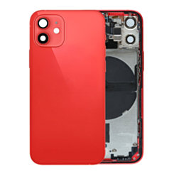 Back Housing Frame with Small Components Pre-Installed for iPhone 12 Mini (RED) (OEM Pull B Grade)