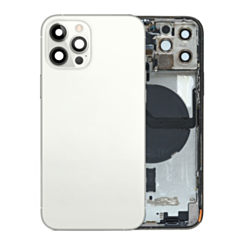 Back Housing Frame with Small Components Pre-Installed for iPhone 12 Pro (SILVER) (OEM Pull B Grade)