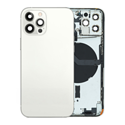 Housing Frame with Small Parts Pre-Installed for iPhone 12 Pro (SILVER) (International) (OEM Pull B Grade)