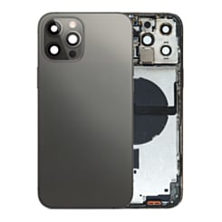 Back Housing Frame with Small Components Pre-Installed for iPhone 12 Pro Max (GRAPHITE) (OEM Pull B Grade)
