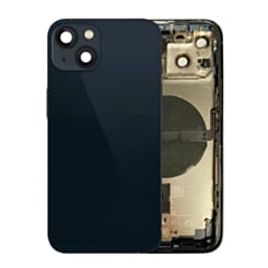 Back Housing Frame with Small Components Pre-Installed for iPhone 13 (MIDNIGHT) (US Version) (OEM Pull B Grade)