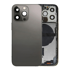 Back Housing Frame (GRAPHITE) (US Version) (OEM Pull B Grade) with Small Components Pre-Installed for iPhone 13 Pro