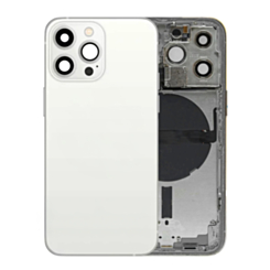 Back Housing Frame with Small Components Pre-Installed for iPhone 13 Pro (SILVER) (US Version) (OEM Pull B Grade)