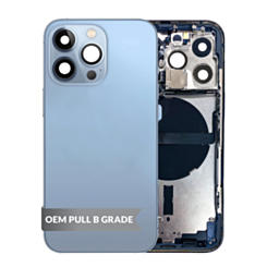Housing Frame with Small Parts Pre-Installed for iPhone 13 Pro (BLUE) (International) (OEM Pull B Grade)