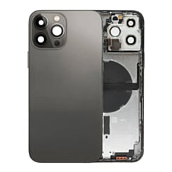 Back Housing Frame (GRAPHITE) (US Version) (OEM Pull B Grade) with Small Components Pre-Installed for iPhone 13 Pro Max