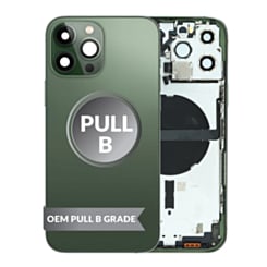 Housing Frame (GREEN) (International) (OEM Pull B Grade) Small Parts Pre-Installed for iPhone 13 Pro Max