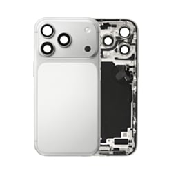 Back Housing Frame with Small Components Pre-Installed for iPhone 17 Pro (SILVER) (International Version) (OEM Pull B Grade)