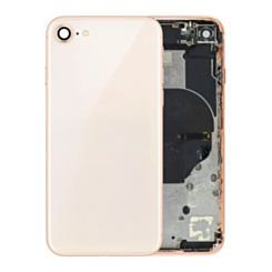 Back Housing Frame with Small Components Pre-Installed for iPhone 8 (GOLD) (OEM Pull B Grade)