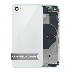 Back Housing Frame with Small Components Pre-Installed for iPhone 8 (SILVER) (OEM Pull A Grade)