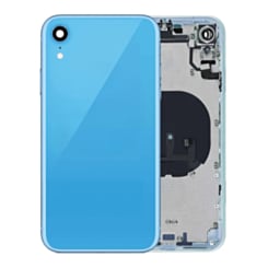 Back Housing Frame with Small Components Pre-Installed for iPhone XR (BLUE) (OEM Pull B Grade)