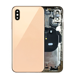 Back Housing Frame with Small Components Pre-Installed for iPhone XS (GOLD) (OEM Pull B Grade)