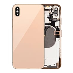 Back Housing Frame with Small Components Pre-Installed for iPhone XS Max (GOLD) (OEM Pull B Grade)