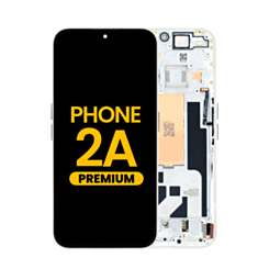 OLED Assembly with Frame for Nothing Phone 2A (WHITE) (Premium)