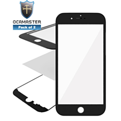 iPhone 8 Plus OCA Master (Front Glass + Frame + OCA Pre-Installed) (3in1) (BLACK) (Pack of 2)
