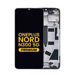LCD Assembly with Frame for OnePlus Nord N300 5G (BLACK) (Premium)