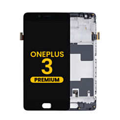 LCD Assembly with Frame for OnePlus 3 (A3000 / A3003) (BLACK) (Premium)