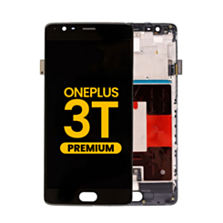 LCD Assembly with Frame for OnePlus 3T (A3010) (BLACK) (Premium)