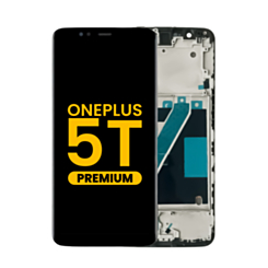 LCD Assembly with Frame for Oneplus 5T (A5010) (BLACK) (Premium)
