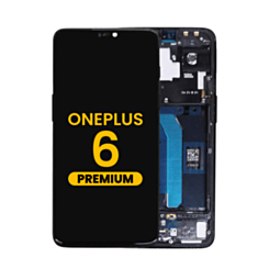 OLED Assembly with Frame for Oneplus 6 (A6000 / A6003) (BLACK) (Premium)