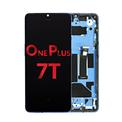OLED Assembly with Frame for OnePlus 7T (GLACIER BLUE) (Aftermarket OLED)