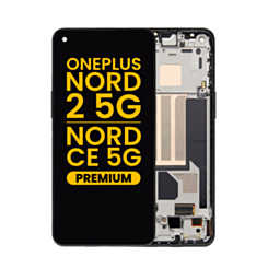 OLED Assembly with Frame for OnePlus Nord 2 5G (BLACK) (Premium)