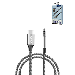 Onten USB-C to Aux Cable (GRAY) (3ft) (Only Ground Shipping)