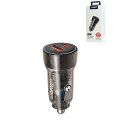 Onten USB C+A Transparent Dual Car Charger (60W) (Only Ground Shipping)