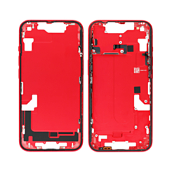 Middle Frame with Parts for iPhone 14 (RED) (International Version) (OEM Pull A Grade)