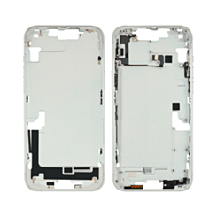 Middle Frame with Parts for iPhone 14 Plus (WHITE) (International Version) (OEM Pull B Grade)