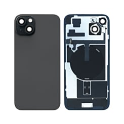 Back Glass with MagSafe Magnet & NFC & Flashlight Flex for iPhone 15 Plus (BLACK) (OEM Pull B Grade)