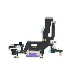 Grab the wholesale deals on the iPhone 11 charging port flex cable in purple, OEM pull.
