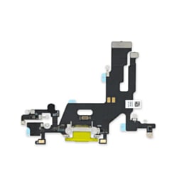 Shop the iPhone 11 charging port flex cable in yellow, OEM pull.
