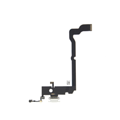 Shop the iPhone XS charging port flex cable in silver, OEM pull.