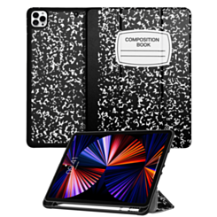 Old Style Notebook Design Case - Composition Book iPad Pro 12.9 (3rd / 4th / 5th / 6th) (Only Ground Shipping)