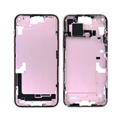 Middle Frame with Small Parts for iPhone 15 Plus (PINK) (US Version) (OEM Pull A Grade)
