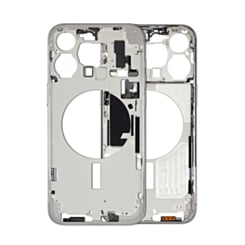 Middle Frame with Small Parts for iPhone 15 Pro Max (WHITE TITANIUM) (US Version) (OEM Pull A Grade)