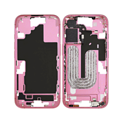Middle Frame with Photo Capture Button and Small Parts for iPhone 16 (PINK) (International Version) (OEM Pull A Grade)