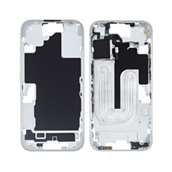Middle Frame with Photo Capture Button and Small Parts for iPhone 16 (WHITE) (International Version) (OEM Pull A Grade)
