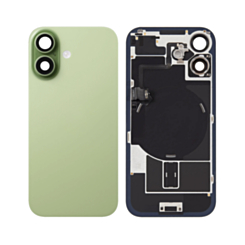 Back Glass with Frame and Wireless NFC Charging Flex and MagSafe Magnet for iPhone 17 (SAGE) (OEM Pull A Grade)