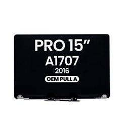 MacBook Pro 15" with Touch Bar (A1707 / Late 2016) LCD Assembly (SPACE GRAY) (OEM Pull A Grade)