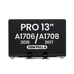 LCD Assembly (SPACE GRAY) (OEM Pull A Grade) for MacBook Pro 13" with Touch Bar / Pro 13" (A1706 / Late 2016) (A1708 / Mid 2017)