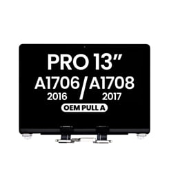 LCD Assembly (SILVER) (OEM Pull A Grade) for MacBook Pro 13" with Touch Bar / Pro 13" (A1706 / Late 2016) (A1708 / Mid 2017)